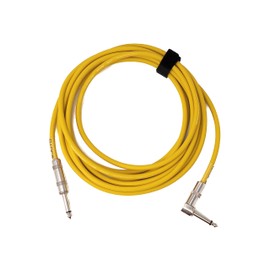 System-S Audio Cable 450 cm 6.35 mm Jack Male to Male Angle AUX Adapter Yellow