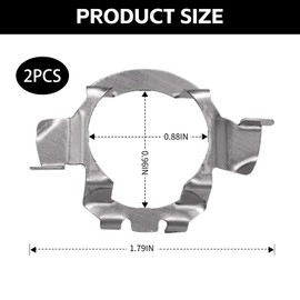 Ongfuwu 1 Pair Car H7 LED Headlight Bulb Adapter, H7 LED Headlamp Bulb Base Holder Socket Retainer Compatible with A3, A4, X5, E-Class, Regal and More, Vehicle H7 Adapter Holders