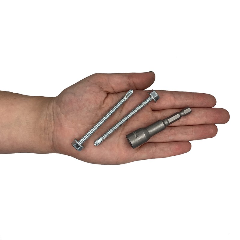 Pack of 20 DIN 7504 K Galvanised Steel 6.3 x