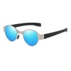 ZHILE Round Polarized Sunglasses, Punk Classic, Unisex, Unisex, UV Protection,