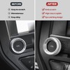 LAIKOU Aluminum Center Console Volume & Tune Knob Cover Sporty