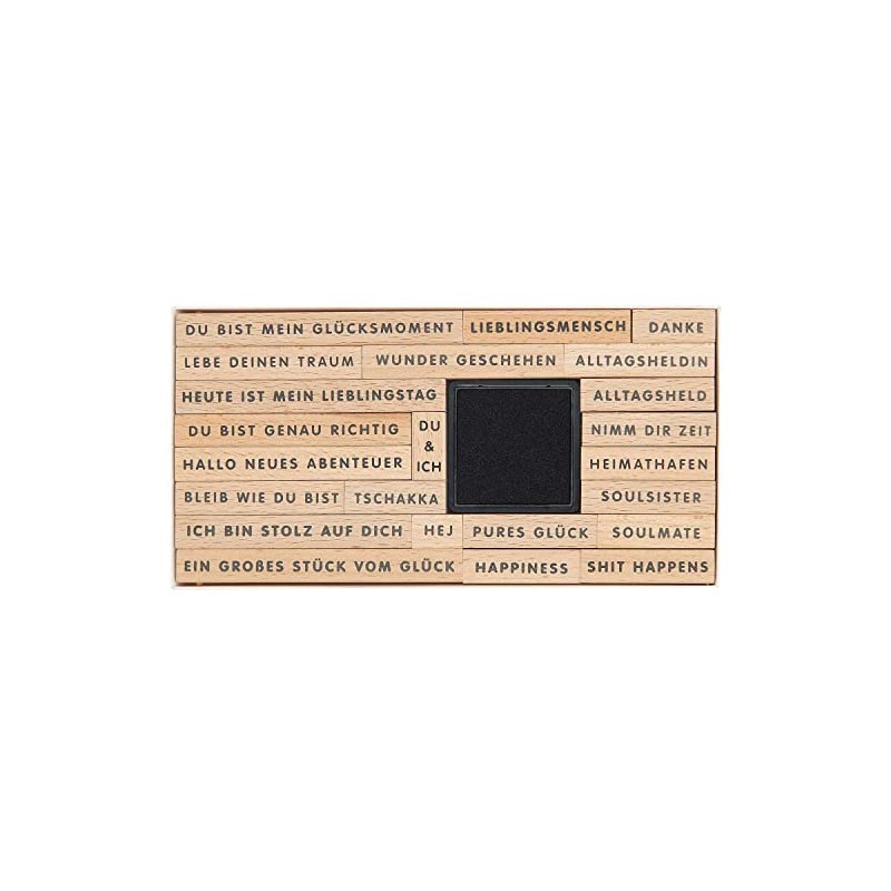 24-Piece Stamp Set Versatile with Ink Pad