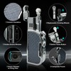 Butane Torch Lighter,Soft/Jet Dual Switchable Windproof Adjustable Flame,Refillable Grinding Wheel