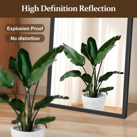 FURNIinspire FURNIinspire Full Length Mirror, 56"x18" Full Body Mirror Wall-Mounted or Freestanding for Bedroom, Living Room, or Cloakroom, Shatterproof, Easy Assembly