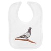 Azeeda 'Pigeon on a Branch' Soft Cotton Baby Bib (BI00059139)