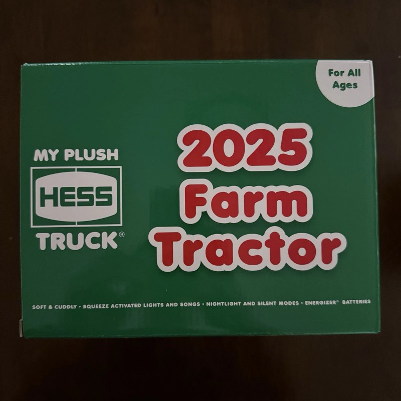 Hess BRAND NEW! SHIPS NOW! 2025 Plush Hess Farm Tractor