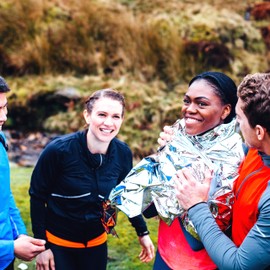 Grabber Outdoors The Original Space Brand Emergency Survival Blanket, Silver, 3oz. 56" X 84"