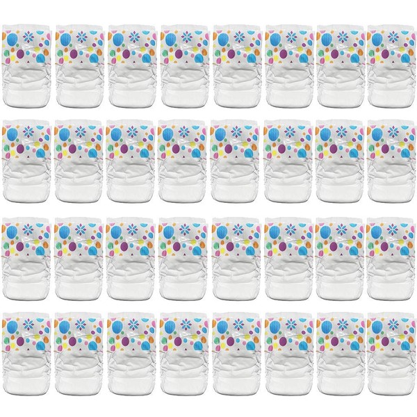 Pail Buddies Baby Doll Diapers Refill Value Pack for Baby Alive Baby Dolls, 32 Diapers