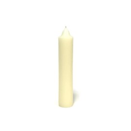 One Solid 100% Beeswax Pillar Advent Column Candle in Ivory - Measures Approx. 7 7/8 Inch Tall by 1 1/2 Inch Wide - Burn Time Approx. 36 Hours - Natural Beeswax Candles by Toadily Handmade
