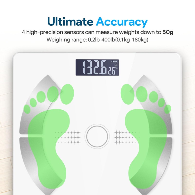 Body Composition Analyzer with Smartphone Application, Digital Simple and Practical