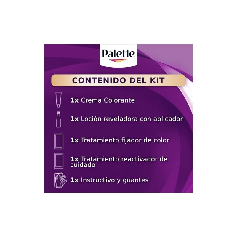Palette Tinte para cabello color creme, violeta rojizo 4-90