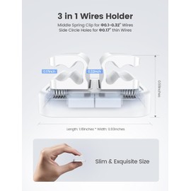AUSDIN Cable Tidy, Magnetic Cable Clips: Organize Your Desk & Charge Easily