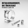 Poppstar Set of 2 hinge bolt clamps stainless steel hose