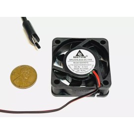GDStime USB C 5v fan 4015 small cooling 2pin computer 40mm x 15mm Type C axial B29