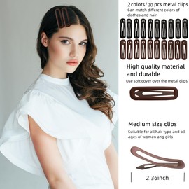 MaryLavender Snalp Hair Clips Decorative Styling Hair Accessories Hair Barrettes for Women and Girls 20 pcs