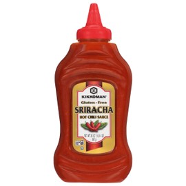 Kikkoman 00740 Gluten-Free Sriracha Hot Chili Sauce, 20 oz - Perfectly Balanced Heat and Sweetness, Infused with Kikkoman® Gluten-Free Tamari Soy Sauce, Certified Gluten-Free