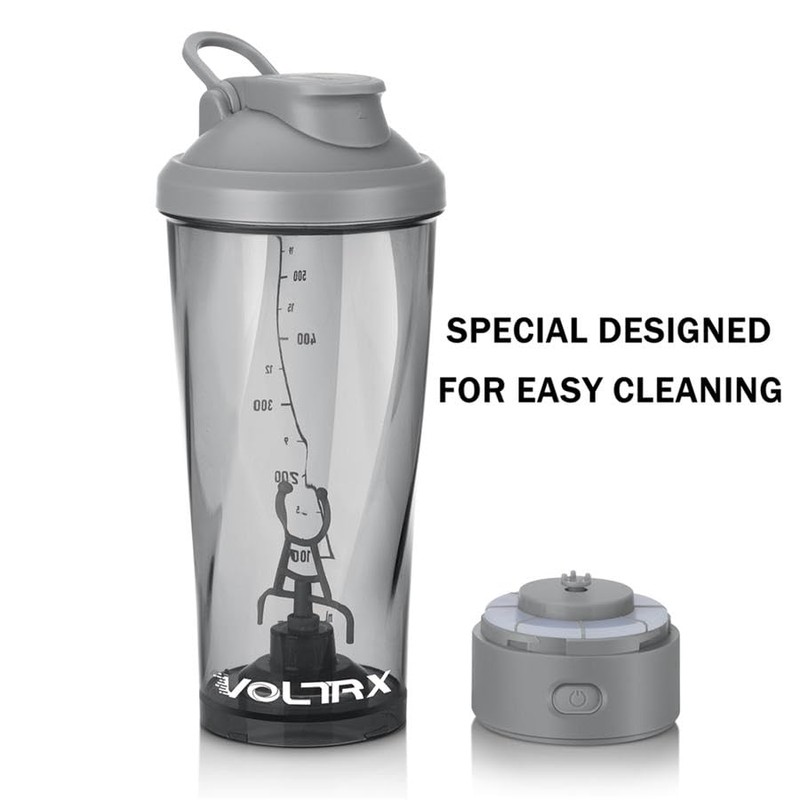 VOLTRX VortexBoost Electric Shaker Bottle, USB C Rechargeable Protein Shake