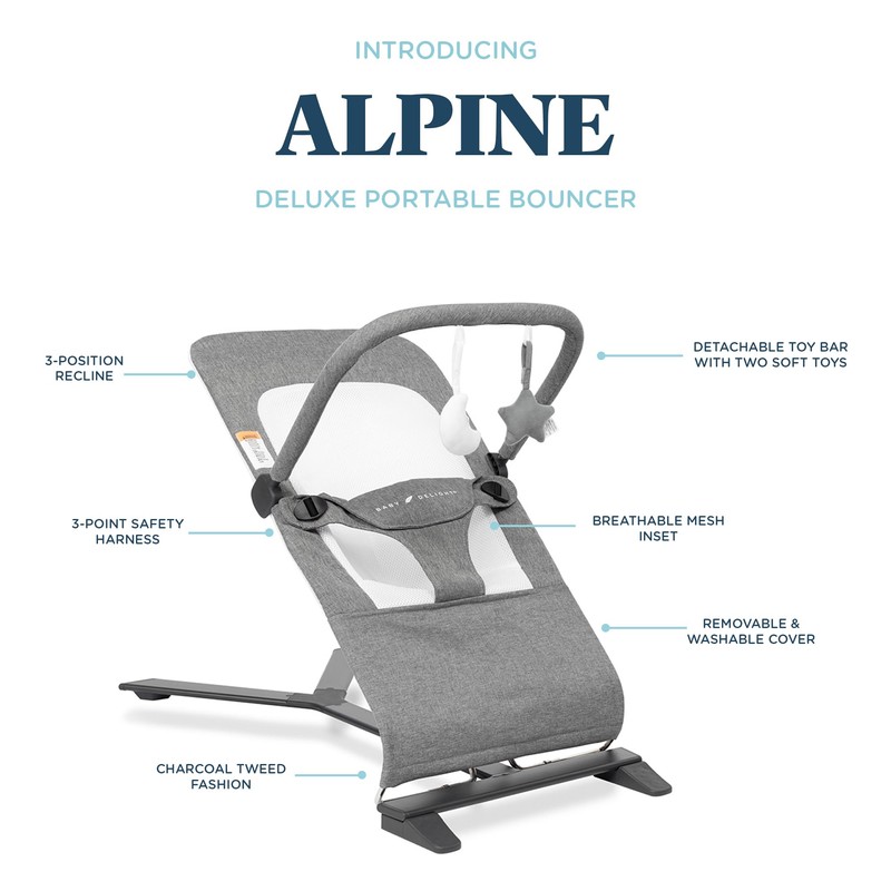 Baby Delight Alpine Deluxe Portable Bouncer | Infant | 0