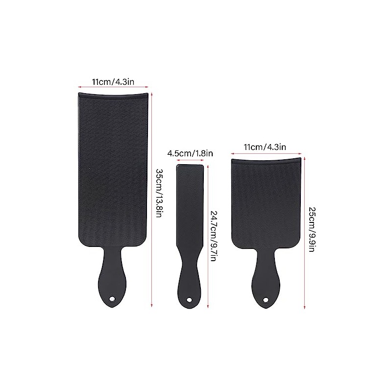 3 Piece Flat Top Paddle Board Comb Large Medium Hair