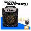 Maíz 3x2 Bocina Bluetooth Radio Fm Portatil Recargable Led Usb