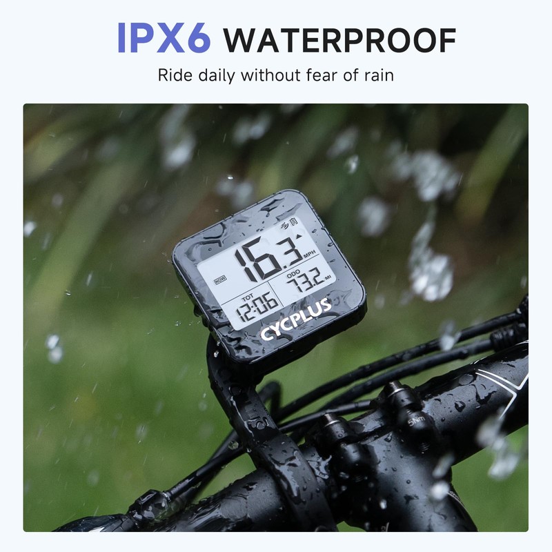 CYCPLUS GPS Bike Computer, Wireless Cycling Computer with Automatic Backlight,