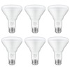 SHINESTAR 6-Pack BR30 LED Bulb 65W Equivalent, Recessed Light Bulbs,