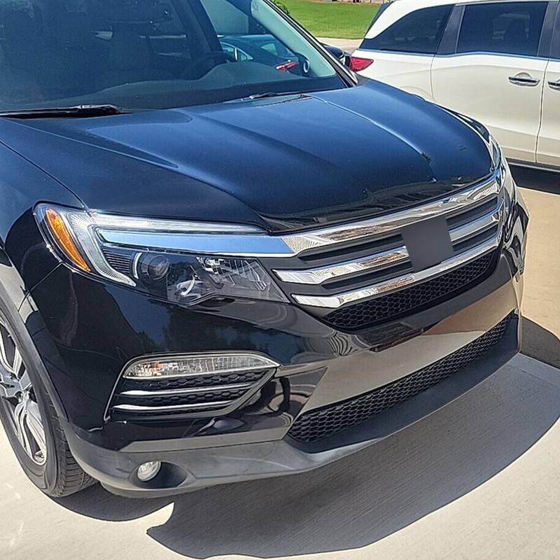 Kojem Front Upper Grill Grille Compatible with 2016-2018 Honda Pilot