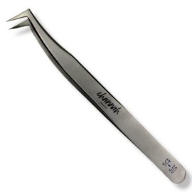 pinzas para extensin de pestaas para aplicacin de pestaas, herramienta profesional de aplicacin de pestaas curvadas y rectas para extensiones de...   