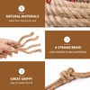 Jute Rope, Natural Hemp Rope, 4-Strand Thick Nautical Ropes (1/2