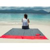 BEARZ Outdoor Beach Blanket-Pocket Blanket 55″x60″ Waterproof, Sandproof, RED