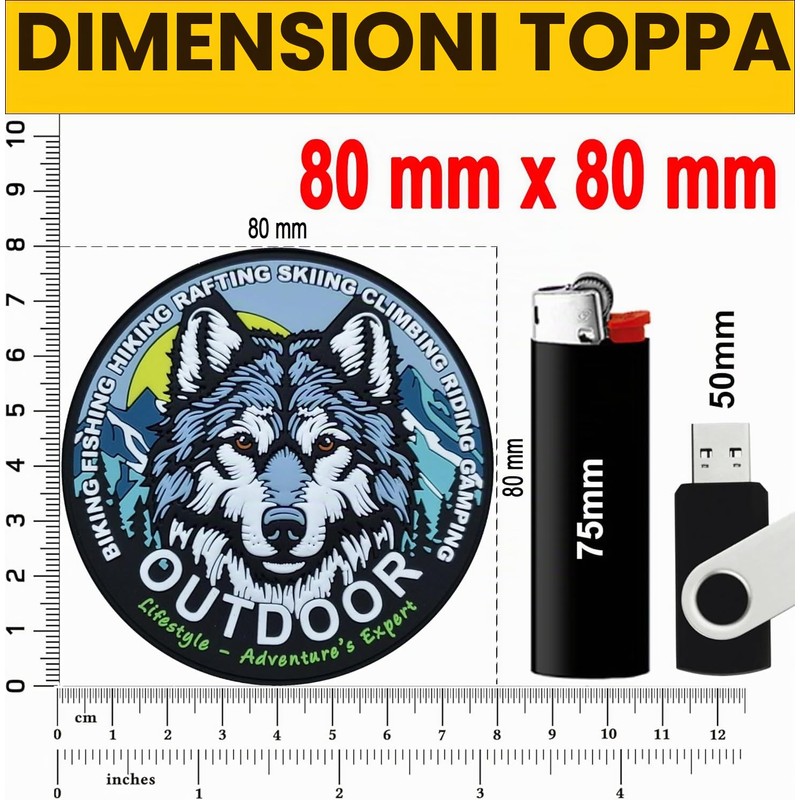outdoor Adventure | Patch 3D PVC Scratch Hook&Loop | Pin