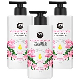 On the Body Nourishing Body Lotion Cherry Blossom, 400ml, 3 pcs / 온더바디 너리싱 바디로션 체리블라썸, 400ml, 3개
