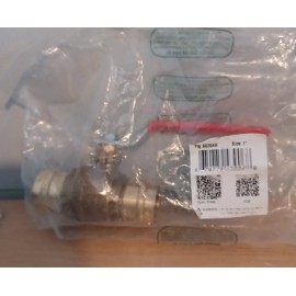 Red White 5020AB-1 Ball Valve 1" Press Full Port Leead Free Brass 600WOG