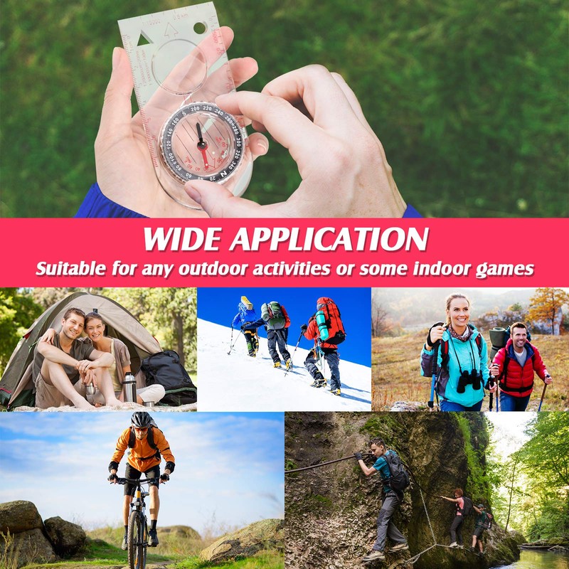 SKYLETY Navigation Compass Orienteering Compass Boy Scout Compass Hiking Compass