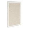 DesignOvation Macon Framed Linen Fabric Pinboard, 18x27, Soft White
