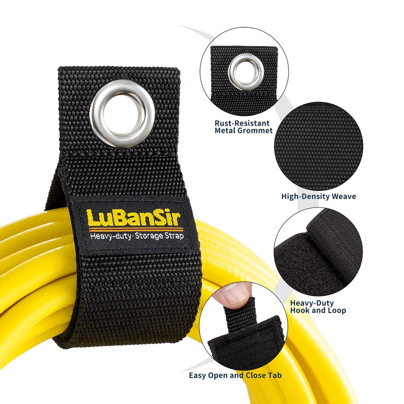 LuBanSir 9 Pack Extension Cord Holder, 17-Inch Extension Cord Storage