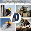 LionVII Elastic Belt for Men Work Nylon Canvas with Metal