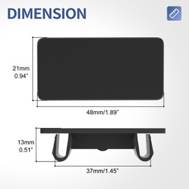 Greluma 6 Pcs Rocker Switch Cover, Black, Standard Marine Rocker Switch Panel, Blank Filler for Car, Truck, Marine Boat