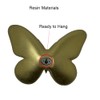 Butterfly Wall Decor Rustic Gold Wall Hangings Resin Butterflies Wall