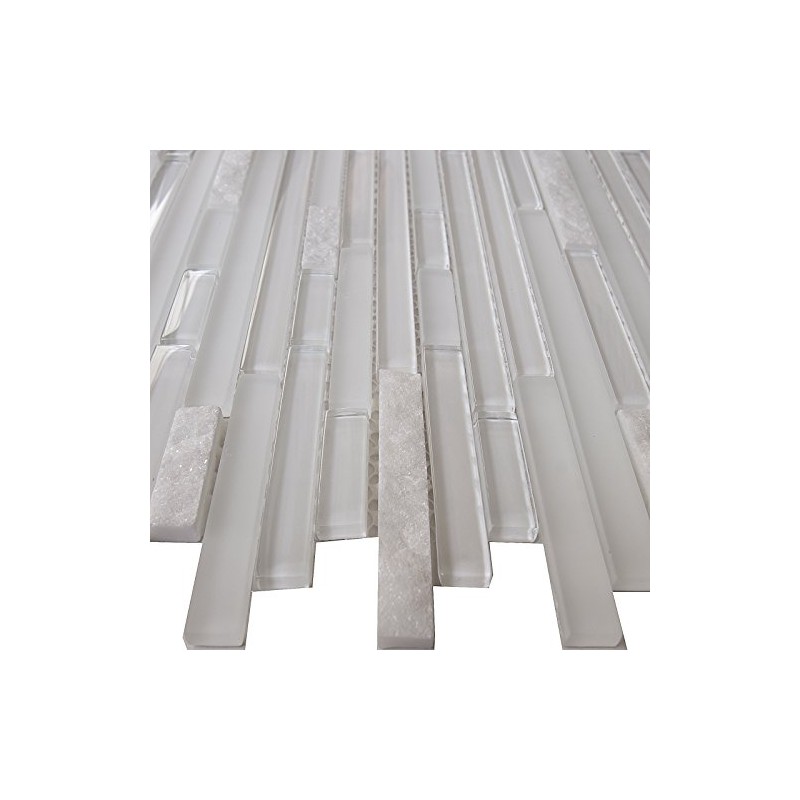 Simple Tile - 5 Sheets Glass and Stone Mosaic Tile