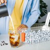Havawish Ice Storage Bin and Flexible Scoop Set Plastic Freezer