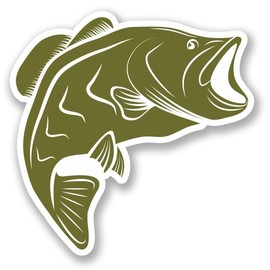 2 x 10cm/100mm Bass Vinyl Sticker Decal Laptop Travel Luggage Car Bike Sign Fun #5357