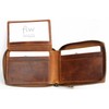 Natural Leather Pocket Sized Pure Leather Wallet with Scorpion with