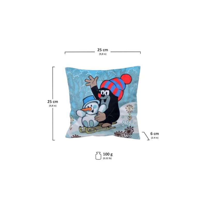 MU BRNO - Mole Cushion, Winter 25 x 25 cm