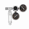 CO2 Regulator Aquarium Dual Gauge Display with Bubble Counter and