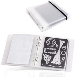 UNIMEIX Thicken 10 Pcs Magnetic Sheets for Dies Storage with 1 Pocket Bags, Album Pocket Storage Stamp and Die Storage Die Cut Storage for Card Making Supplies(1.2 mm Thickness