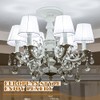 Liliful 2 Pieces PU Ceiling Medallion for Light Fixtures White