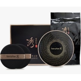 Sooryehan Black Ginseng Cushion Foundation No. 23 (main product 15g + refill 15g) / 수려한 블랙 진생 쿠션 파운데이션 23호 (본품15g+리필15g)