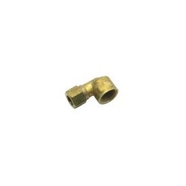 LTWFITTING 3/8-Inch OD x 1/2-Inch Female NPT 90 Degree Compression Elbow,Brass Compression Fitting(Pack of 5)