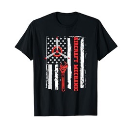 Aircraft Mechanic Us Flag Engineer - Aircraft Mechanic T-Shirt